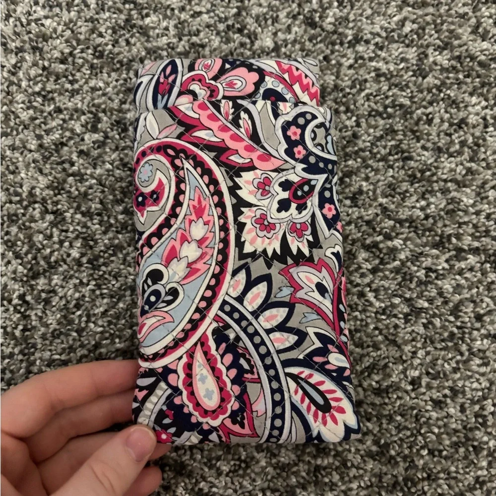 Floral Patterned Phone Case - Pink and Black